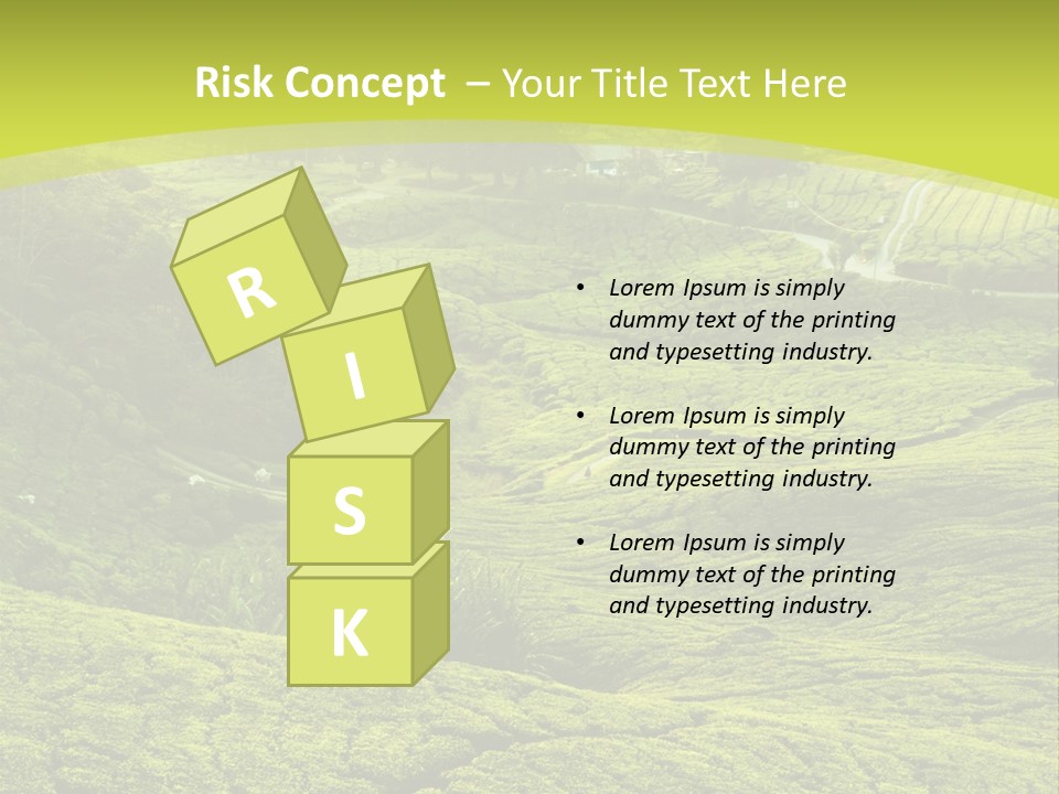 Terrace Green Scenery PowerPoint Template