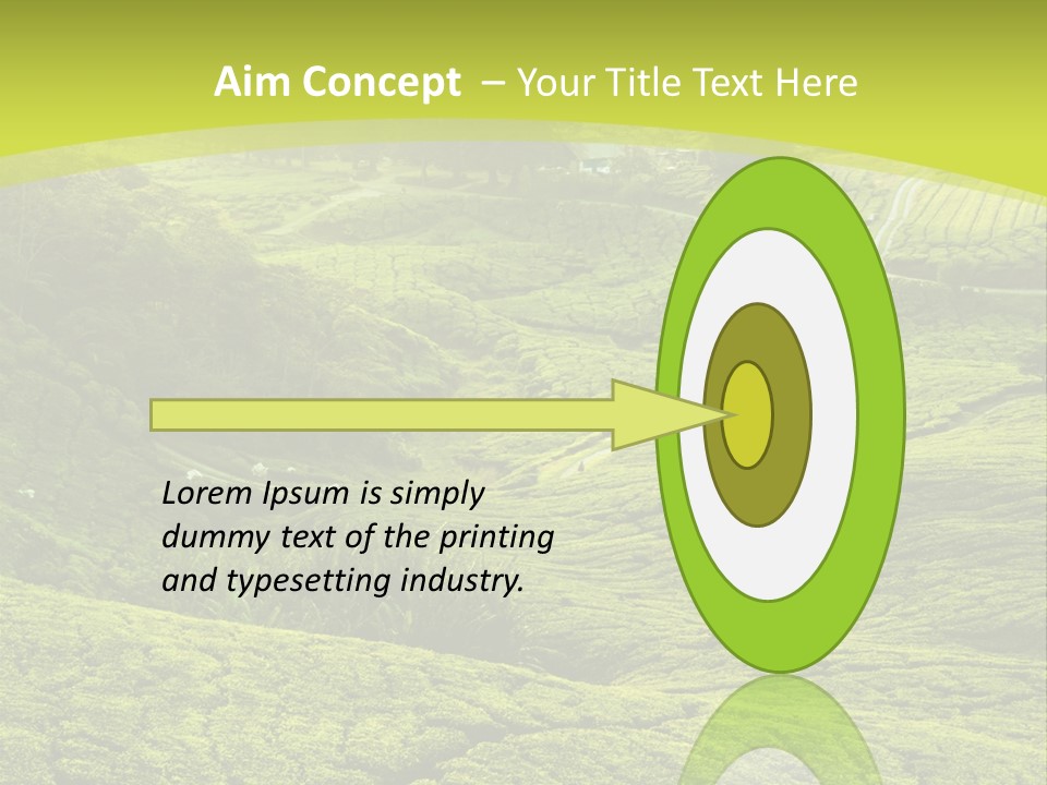 Terrace Green Scenery PowerPoint Template