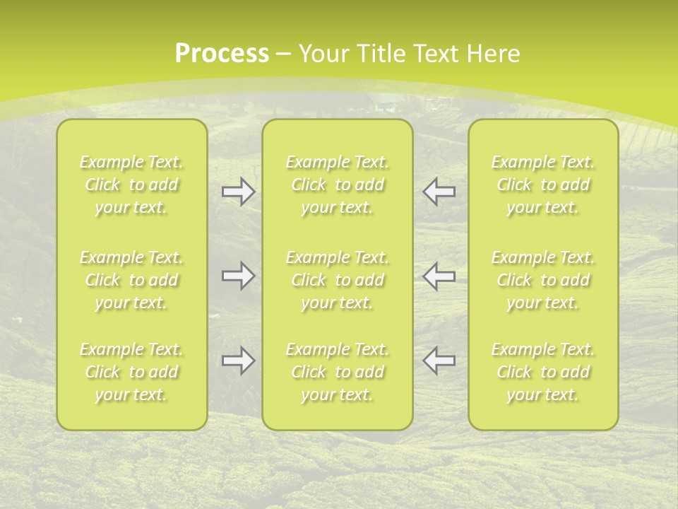 Terrace Green Scenery PowerPoint Template