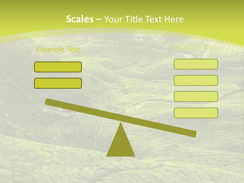 Terrace Green Scenery PowerPoint Template