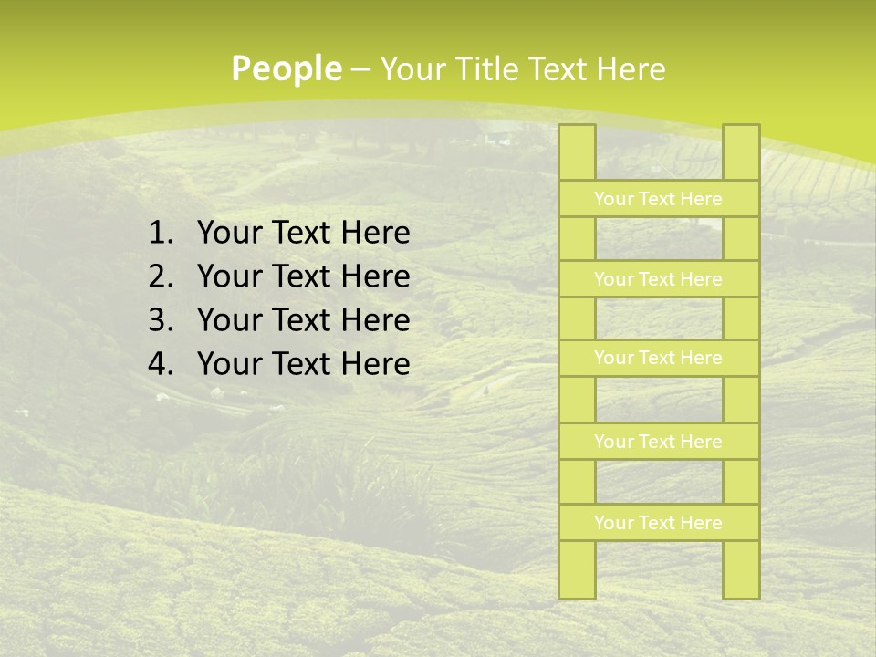 Terrace Green Scenery PowerPoint Template