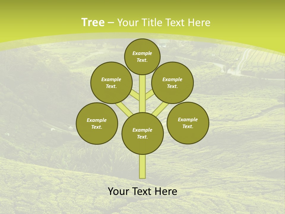 Terrace Green Scenery PowerPoint Template