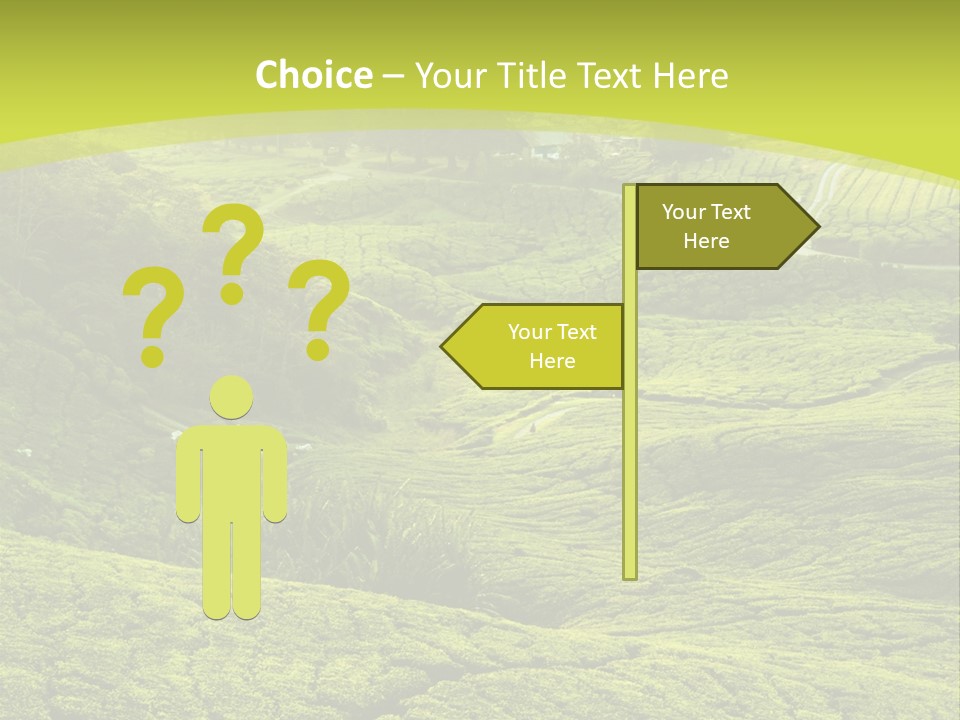 Terrace Green Scenery PowerPoint Template