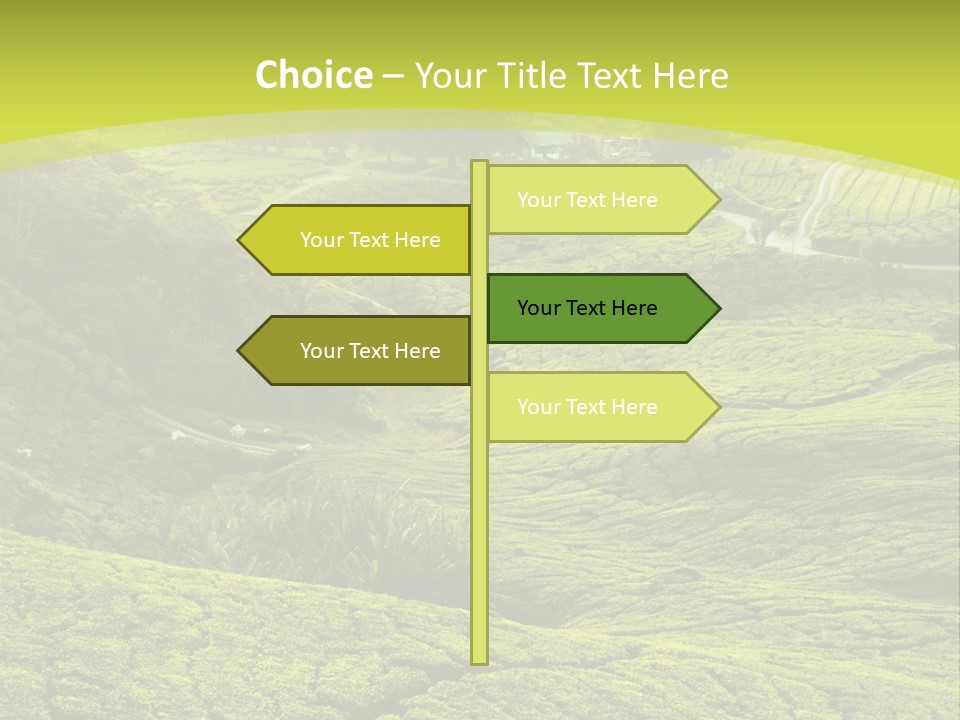 Terrace Green Scenery PowerPoint Template