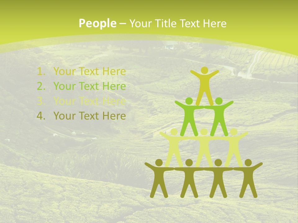 Terrace Green Scenery PowerPoint Template