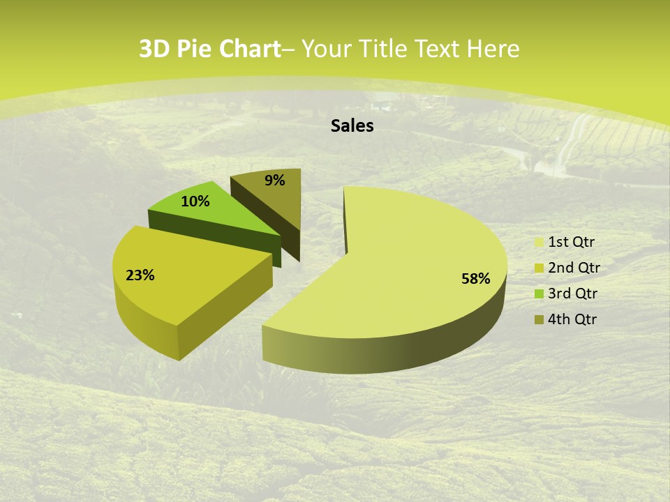 Terrace Green Scenery PowerPoint Template