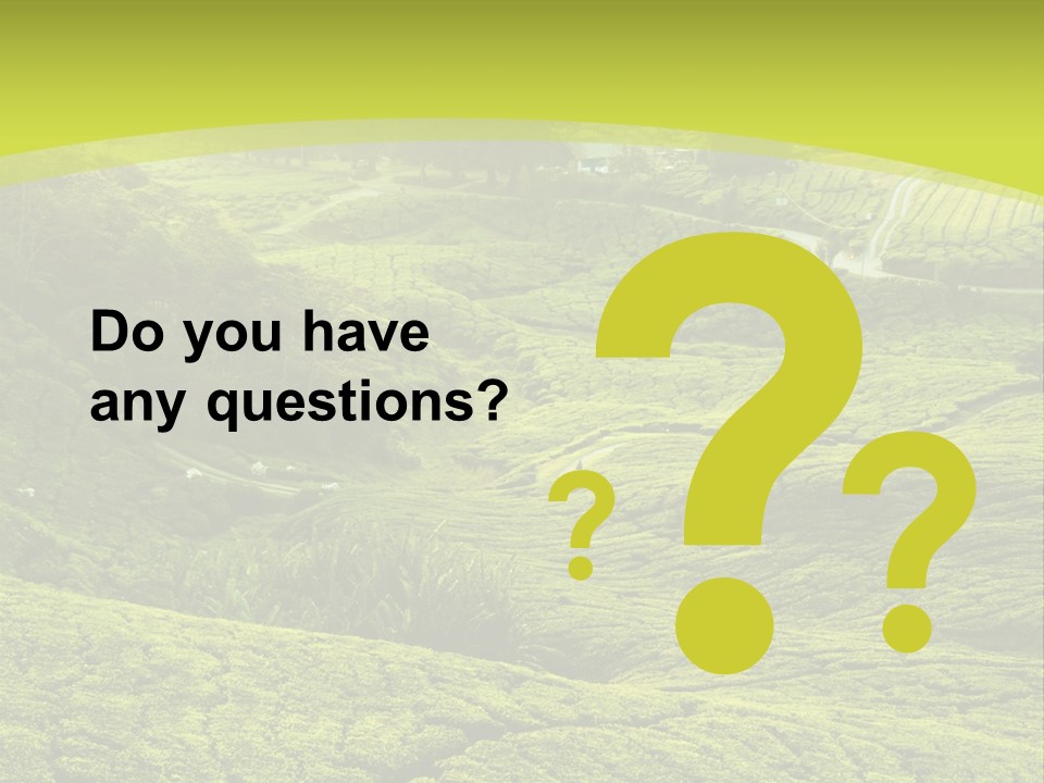 Terrace Green Scenery PowerPoint Template