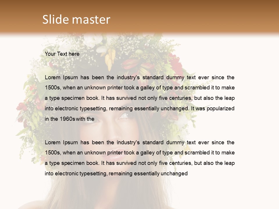Flower Woman PowerPoint Template