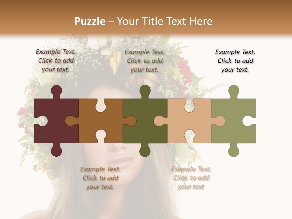 Flower Woman PowerPoint Template