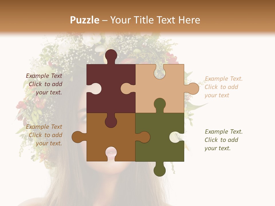 Flower Woman PowerPoint Template