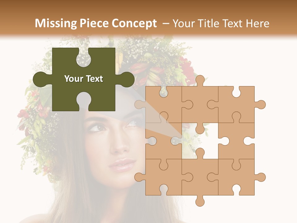 Flower Woman PowerPoint Template