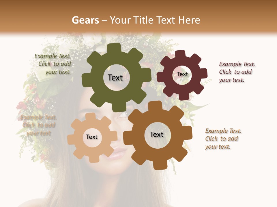 Flower Woman PowerPoint Template