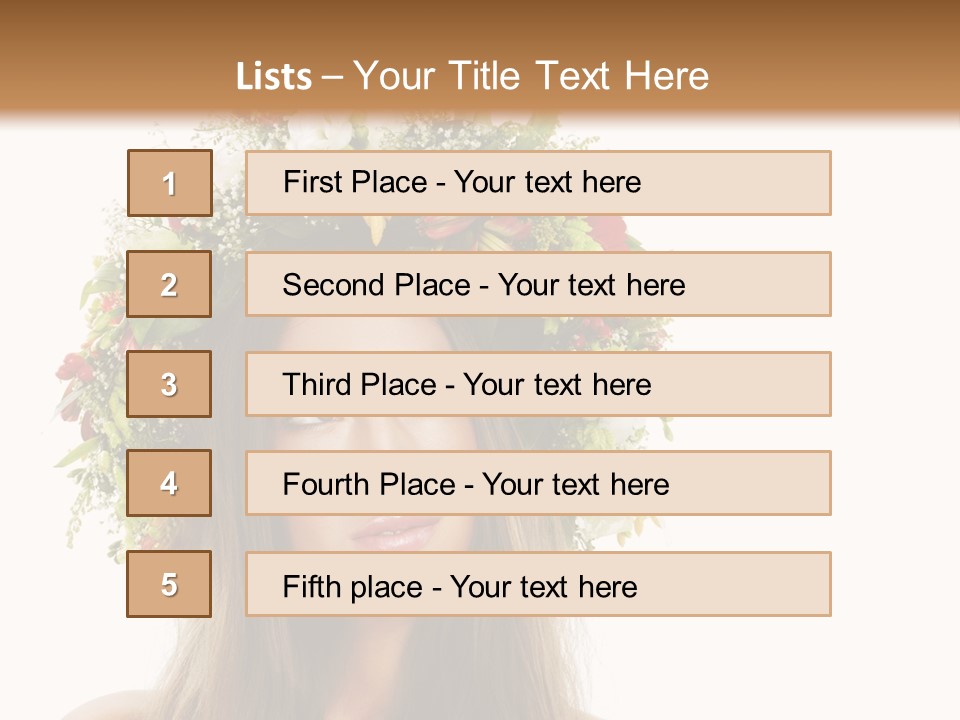 Flower Woman PowerPoint Template
