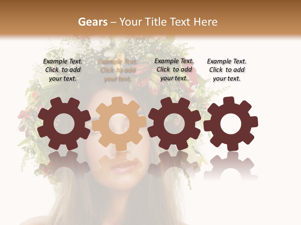 Flower Woman PowerPoint Template