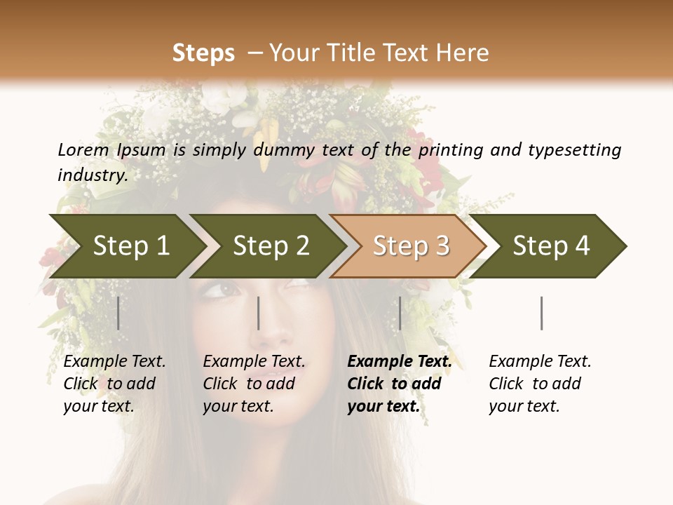 Flower Woman PowerPoint Template