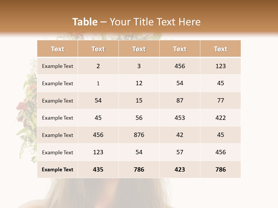Flower Woman PowerPoint Template