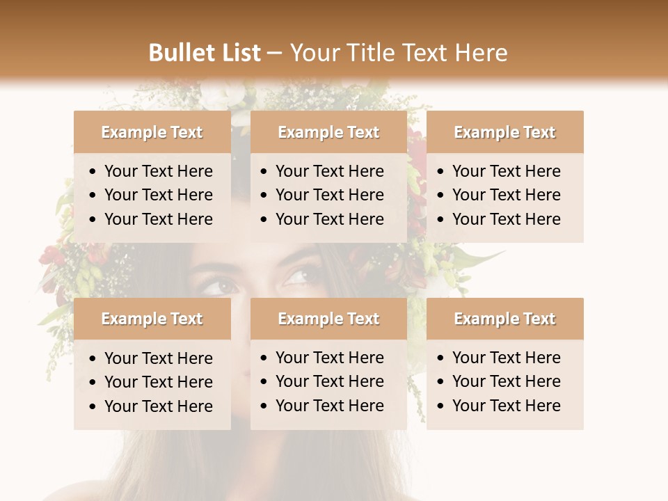 Flower Woman PowerPoint Template