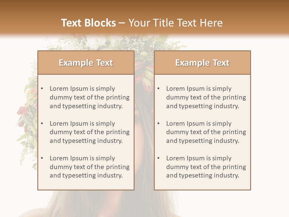 Flower Woman PowerPoint Template