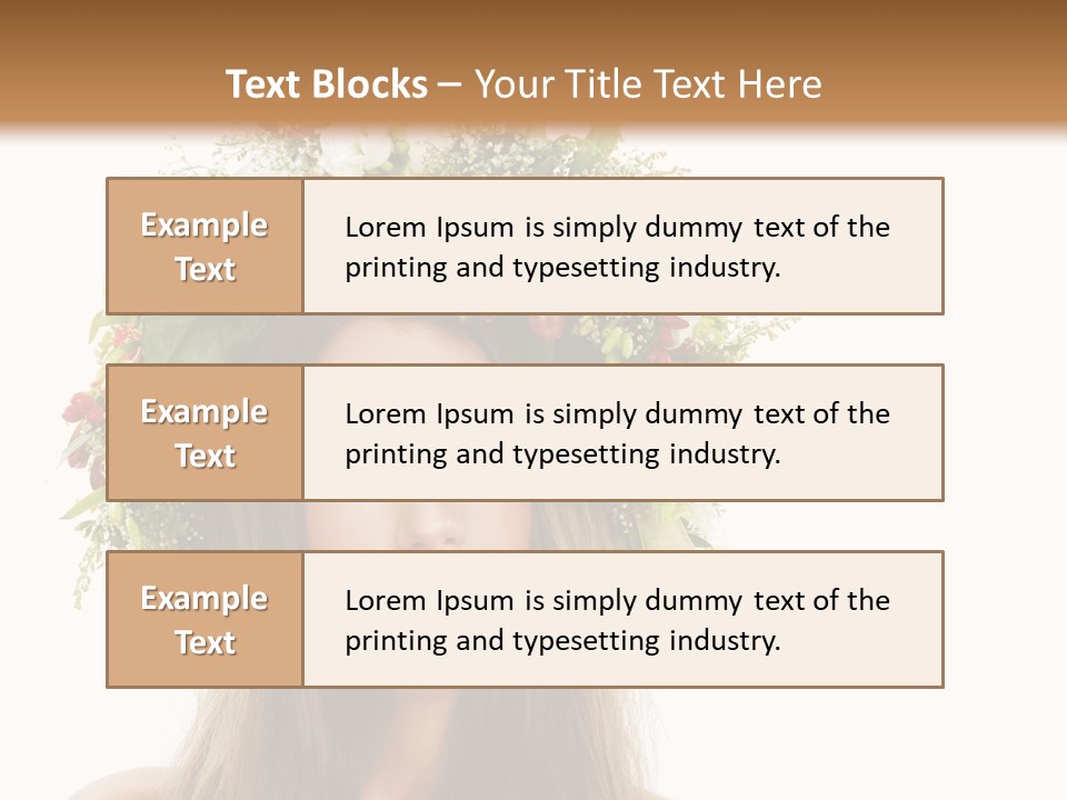 Flower Woman PowerPoint Template