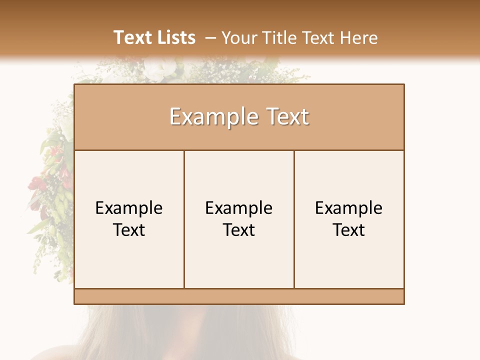 Flower Woman PowerPoint Template