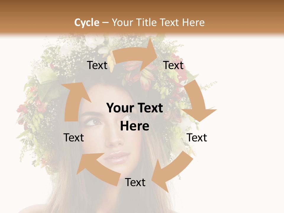 Flower Woman PowerPoint Template