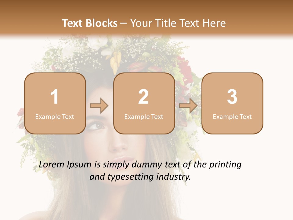 Flower Woman PowerPoint Template