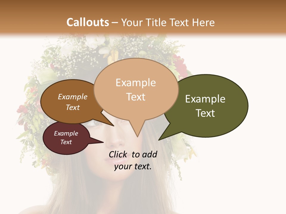 Flower Woman PowerPoint Template