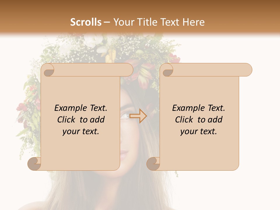 Flower Woman PowerPoint Template