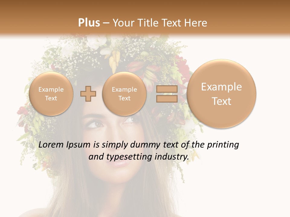 Flower Woman PowerPoint Template
