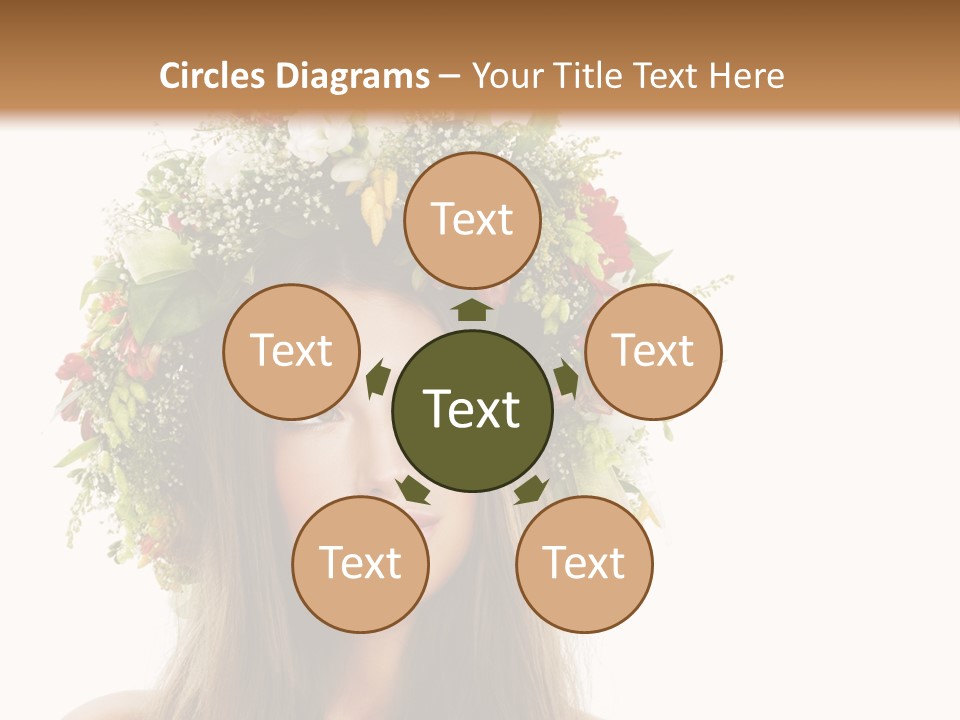 Flower Woman PowerPoint Template