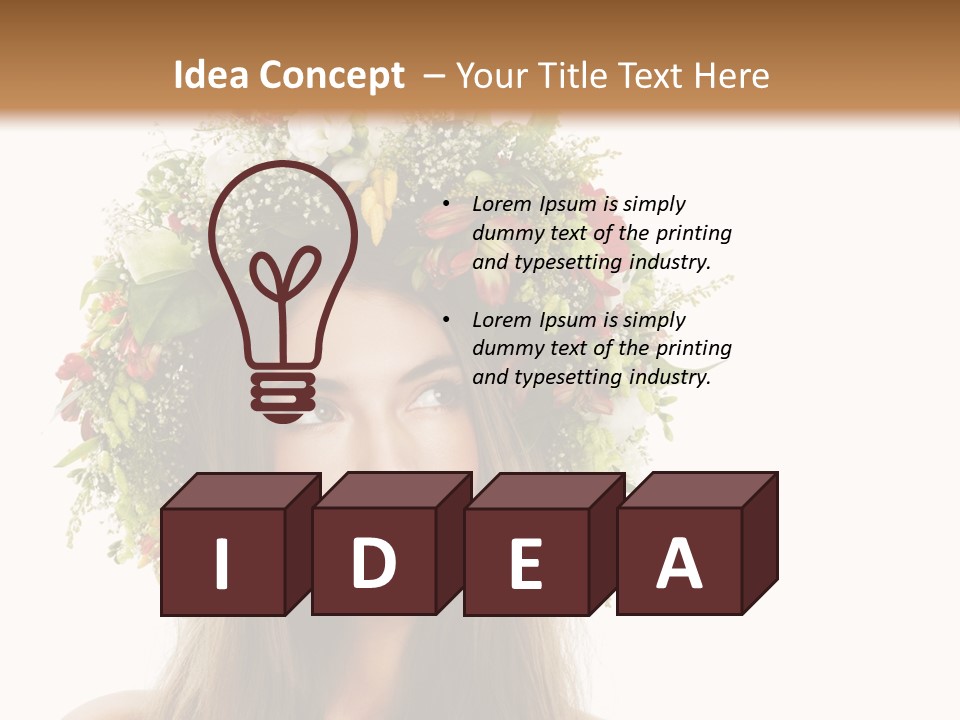 Flower Woman PowerPoint Template