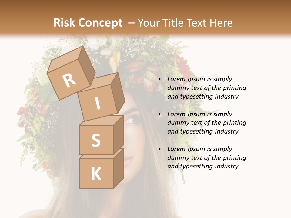 Flower Woman PowerPoint Template