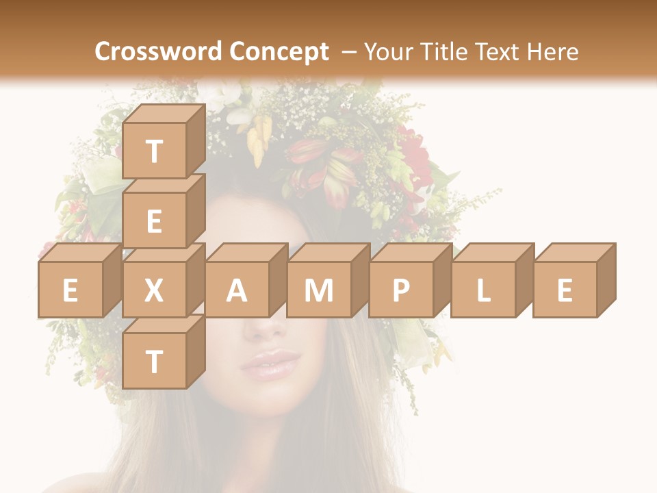 Flower Woman PowerPoint Template