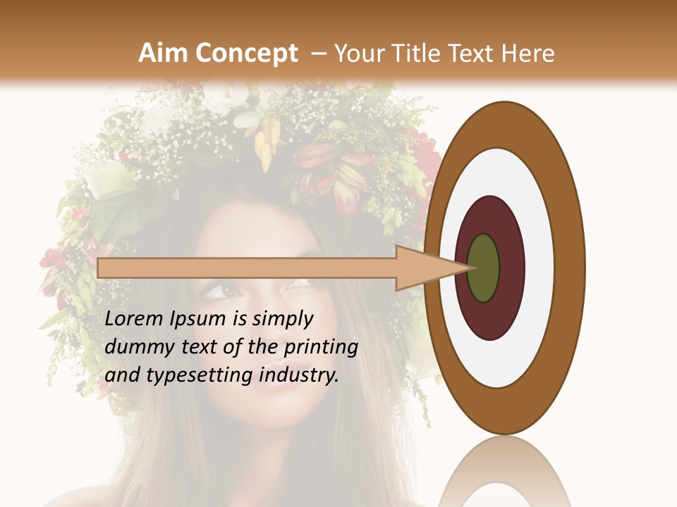 Flower Woman PowerPoint Template