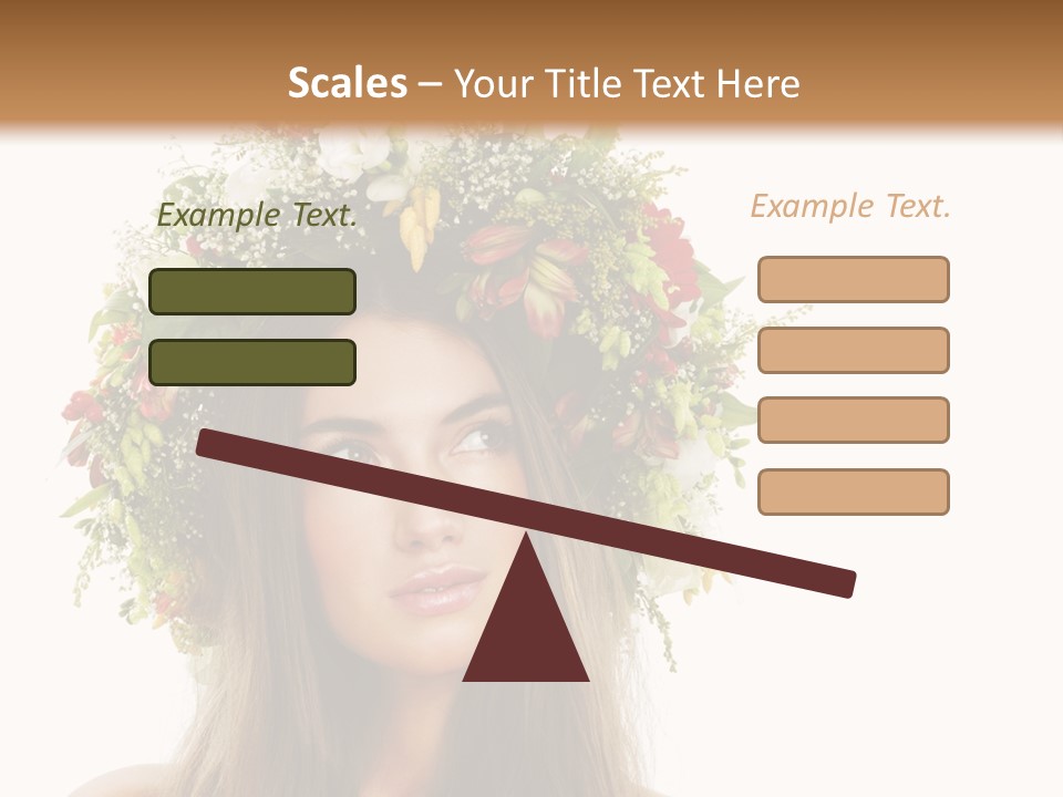 Flower Woman PowerPoint Template