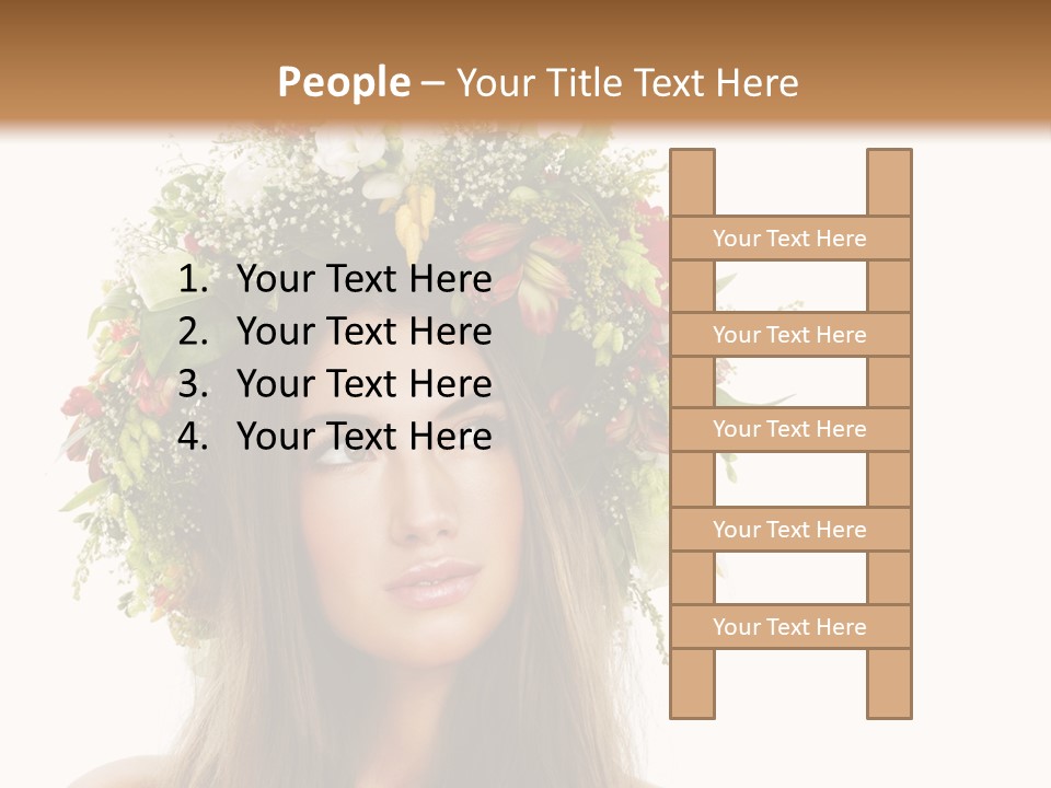 Flower Woman PowerPoint Template