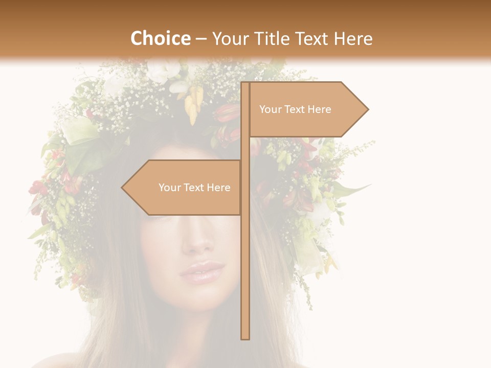 Flower Woman PowerPoint Template