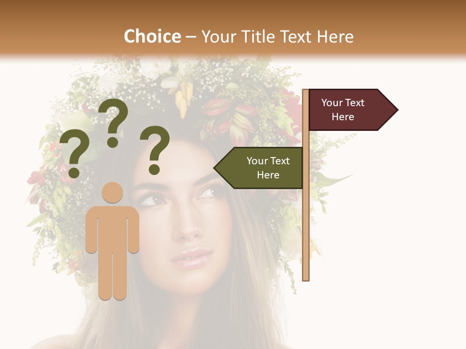 Flower Woman PowerPoint Template