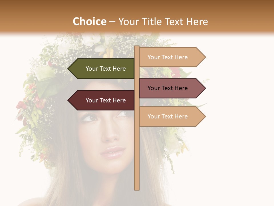 Flower Woman PowerPoint Template