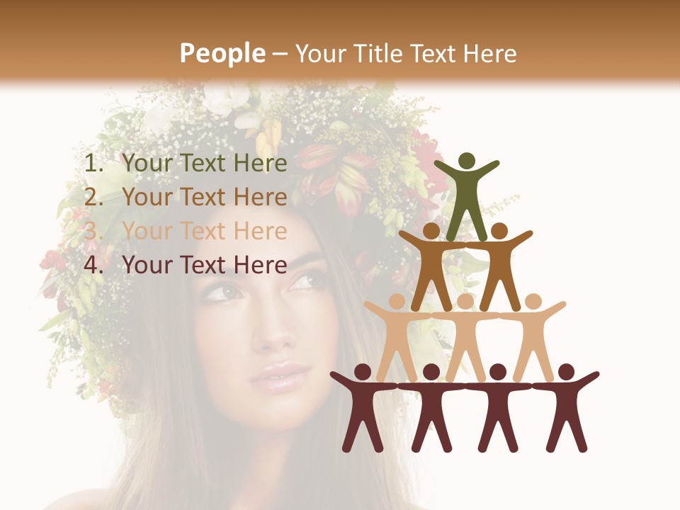 Flower Woman PowerPoint Template