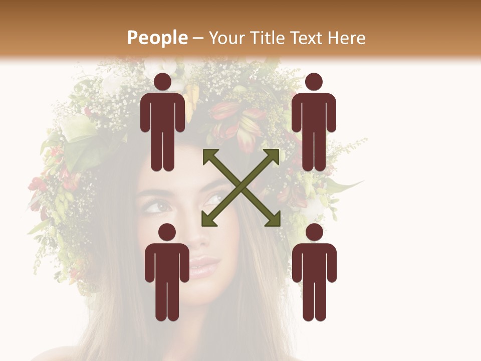 Flower Woman PowerPoint Template