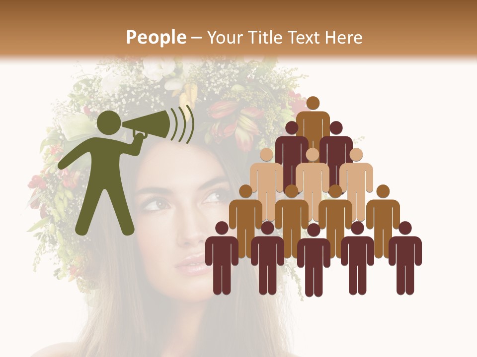 Flower Woman PowerPoint Template