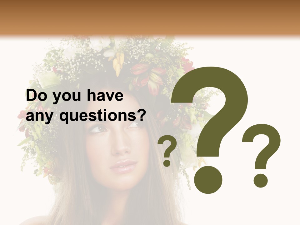 Flower Woman PowerPoint Template