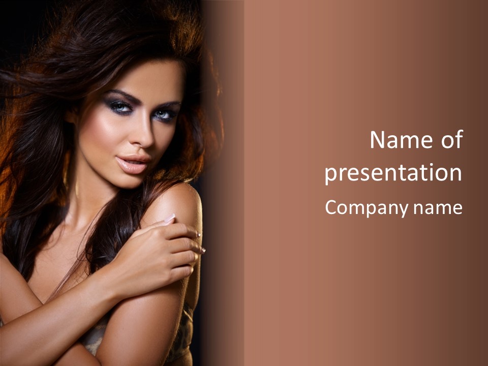 Beautiful Seduce Head PowerPoint Template