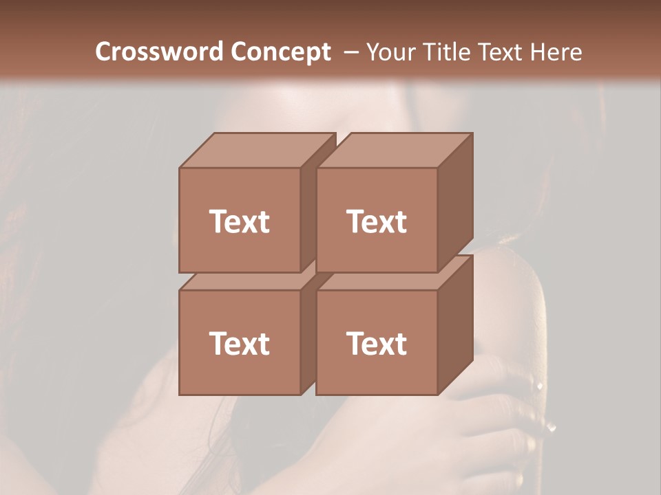 Beautiful Seduce Head PowerPoint Template