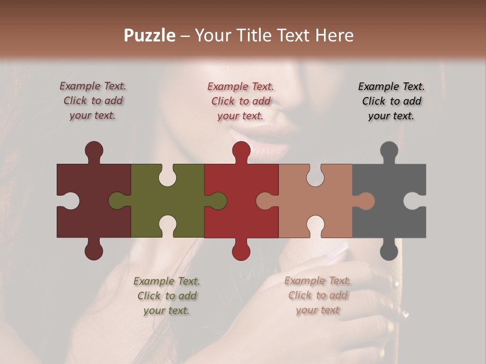 Beautiful Seduce Head PowerPoint Template