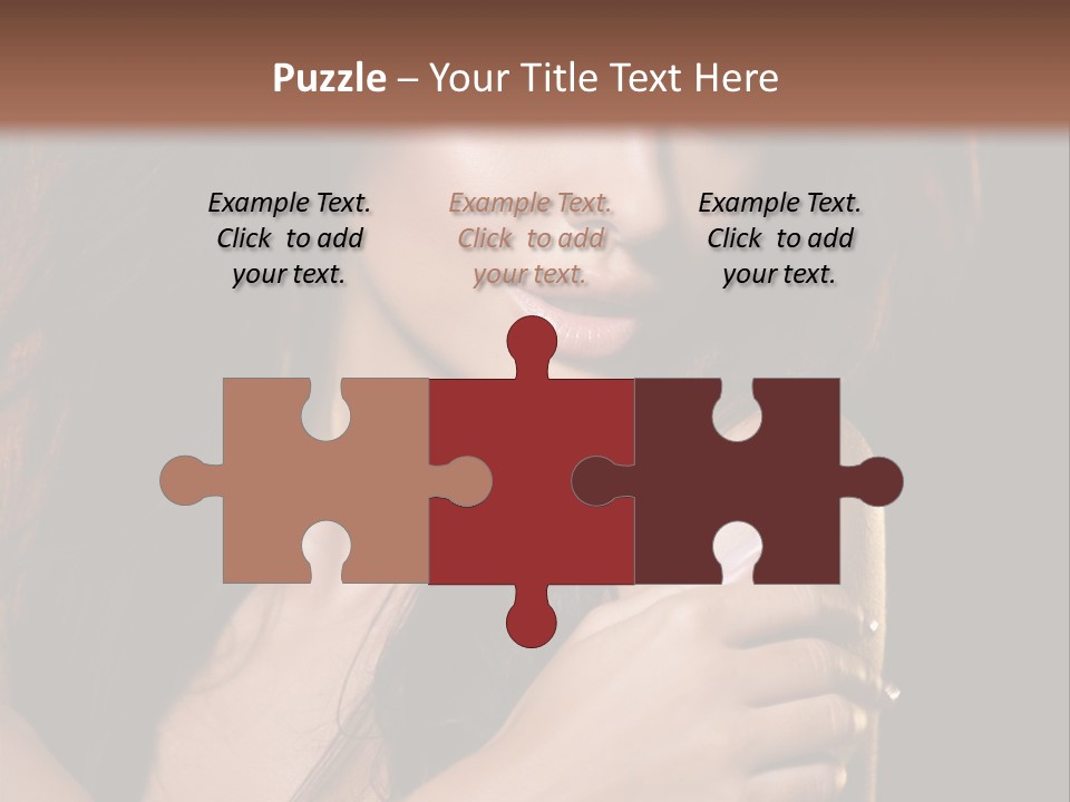 Beautiful Seduce Head PowerPoint Template