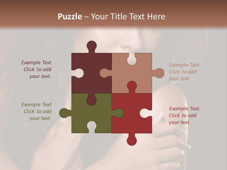 Beautiful Seduce Head PowerPoint Template