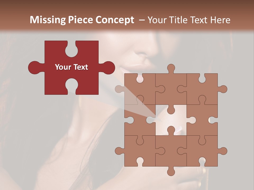 Beautiful Seduce Head PowerPoint Template