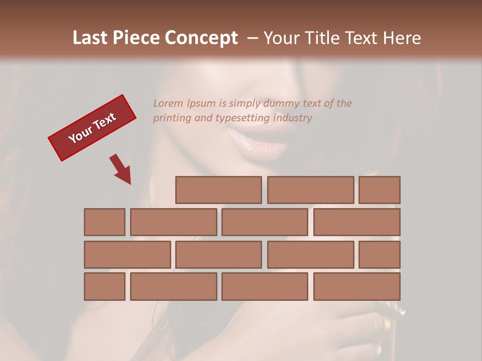 Beautiful Seduce Head PowerPoint Template